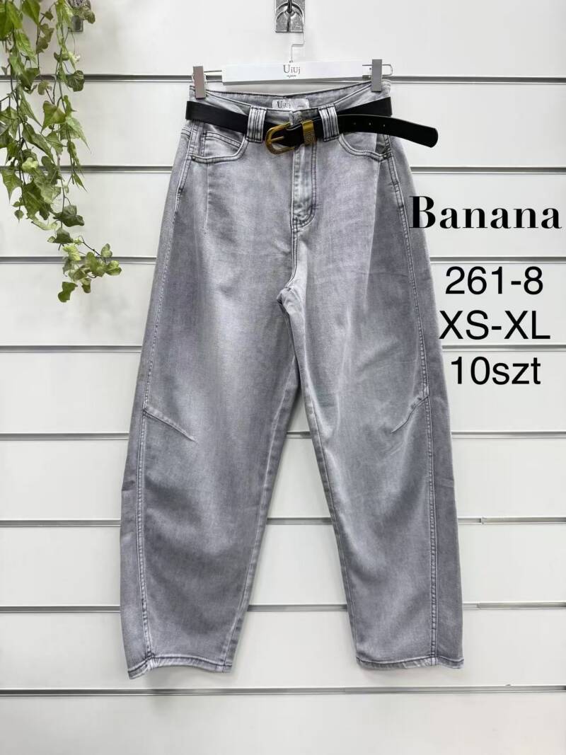 Spodnie damskie jeansy Roz XS-XL, 1 Kolor Paczka 10 szt